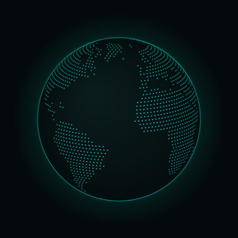 Web tech demos: a slowly spinning globe