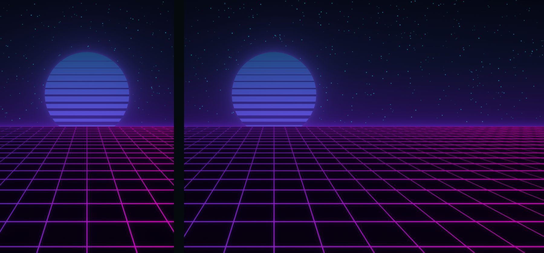 Deep Neon: outer screen and inner screen