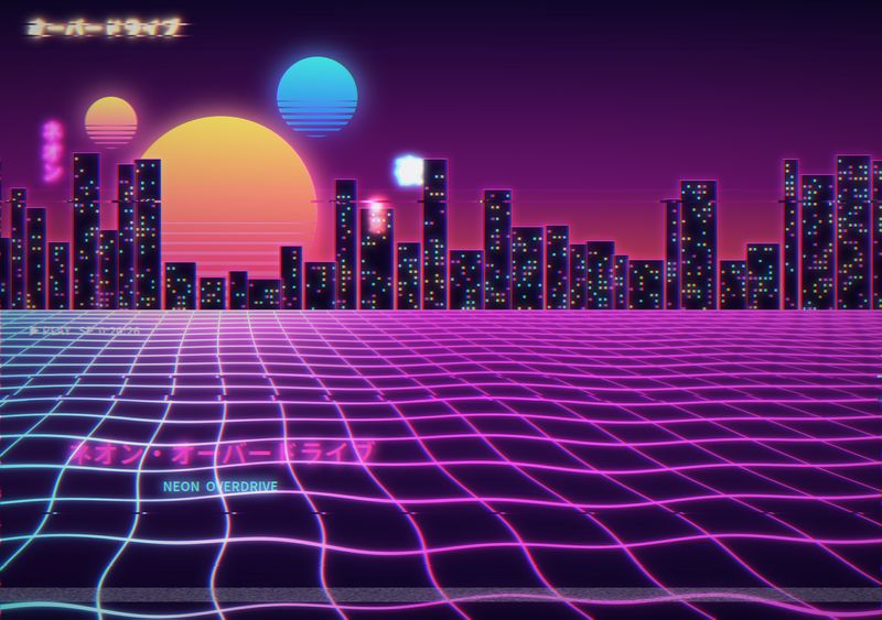 Neon Overdrive, inner screen wallpaper